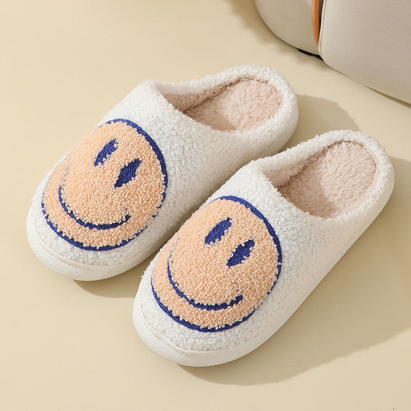 Damen Hausschuhe Mit Smiley-Motiv | Gefüttert