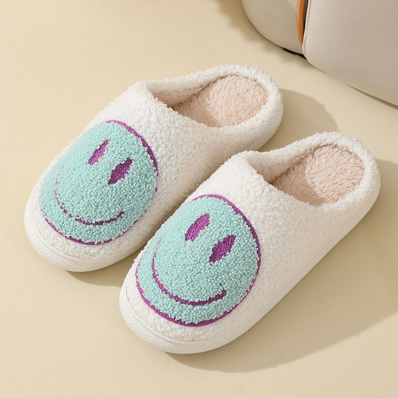 Damen Hausschuhe Mit Smiley-Motiv | Gefüttert