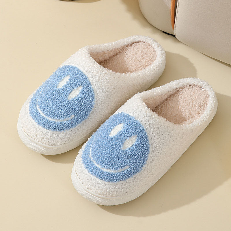 Damen Hausschuhe Mit Smiley-Motiv | Gefüttert