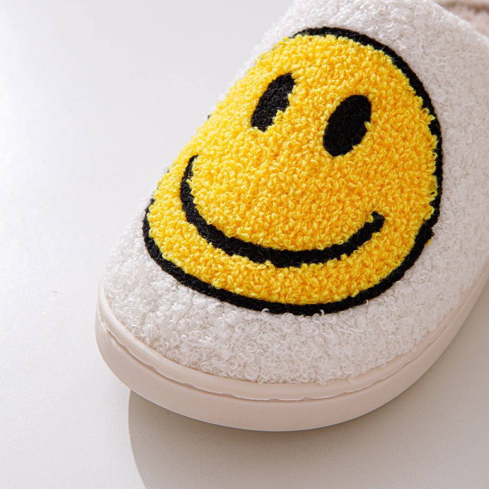 Damen Hausschuhe Mit Smiley-Motiv | Gefüttert