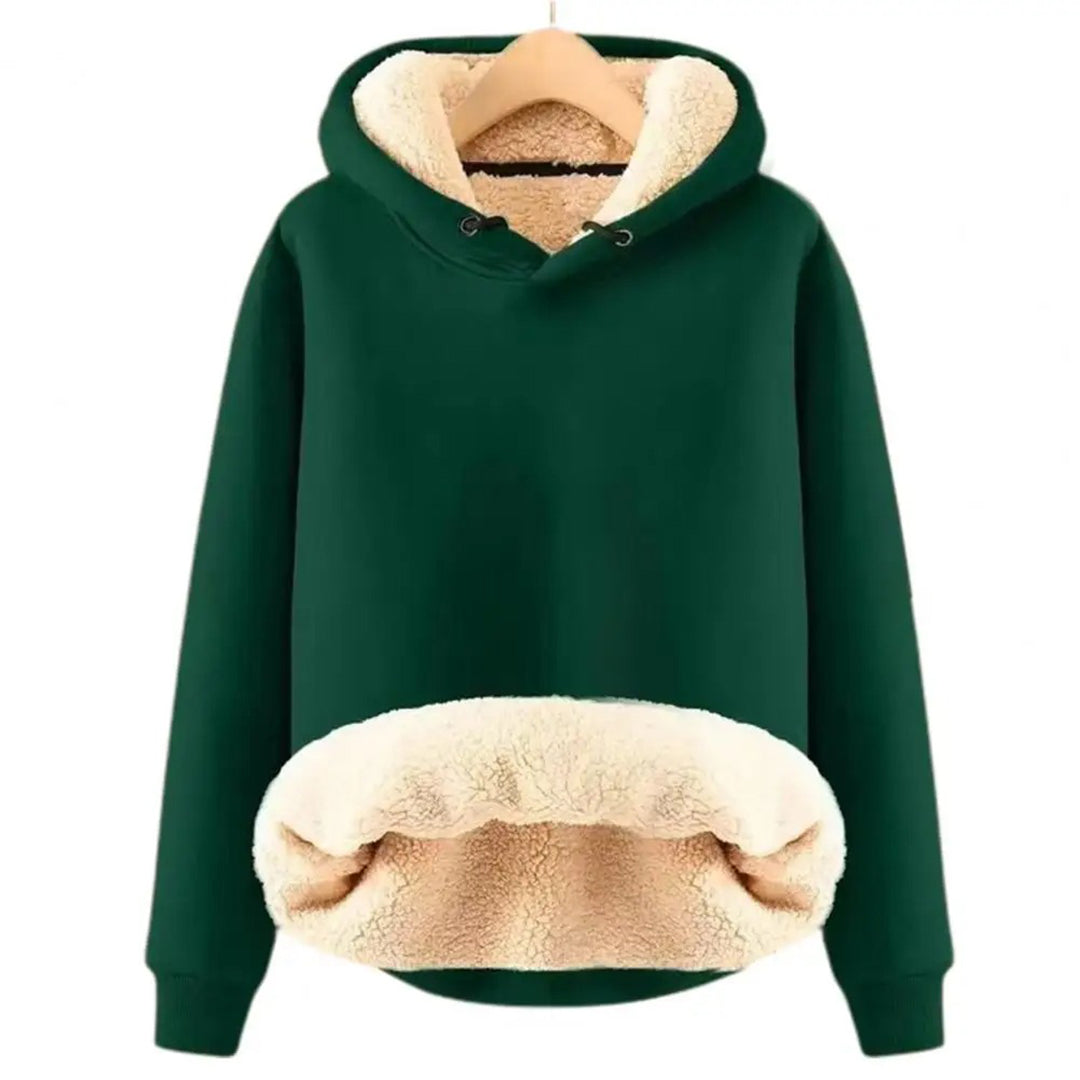 Damen Hoodie Mit Fleece & Tunnelzug | Warm