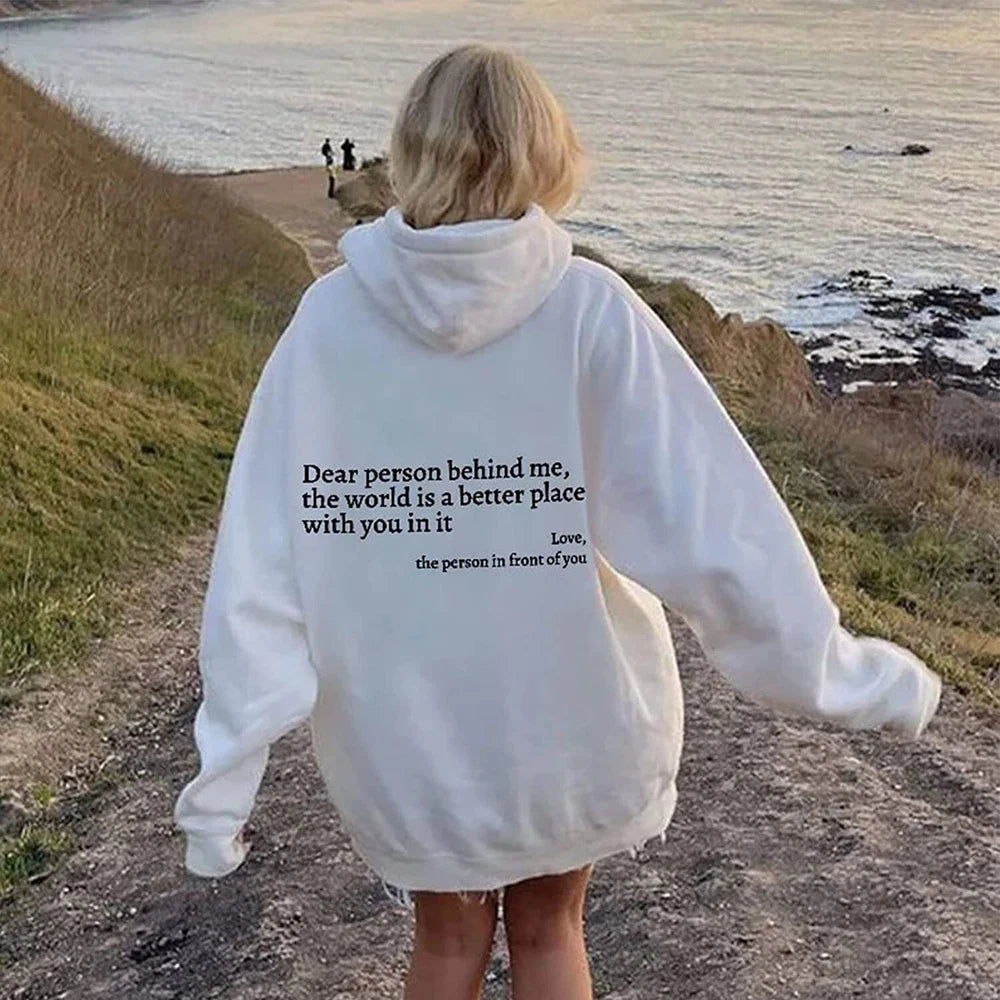 Damen Hoodie Mit Print & Oversize | Lang