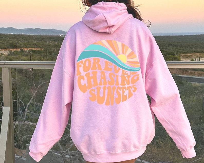 Damen Hoodie Mit Rückendruck & Langschnitt | Oversize