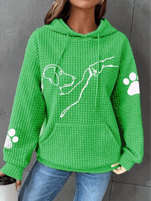Damen Kapuzenpullover Mit Hundemotiv | Bedruckt