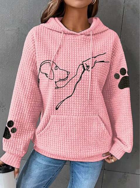 Damen Kapuzenpullover Mit Hundemotiv | Bedruckt
