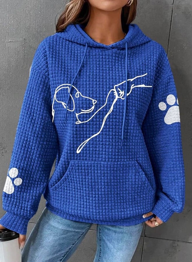 Damen Kapuzenpullover Mit Hundemotiv | Bedruckt