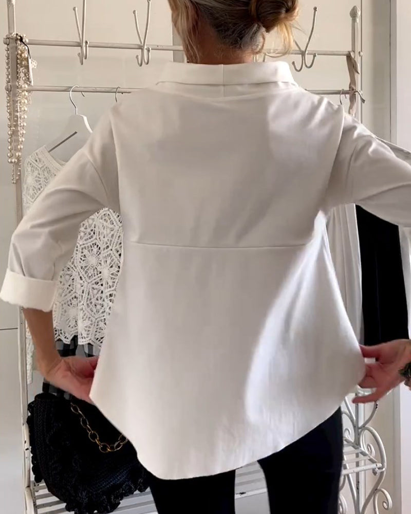Damen Langarmshirt Elegant | Locker