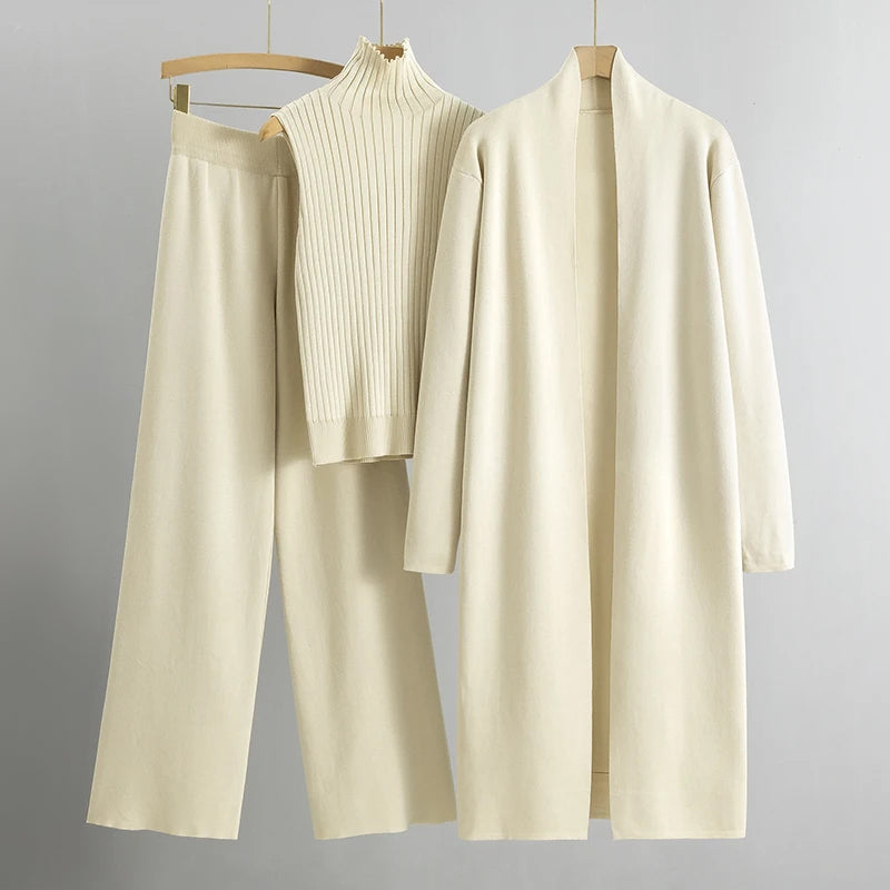 Damen Loungewear Set Mit Hosen & Cardigan | Modern
