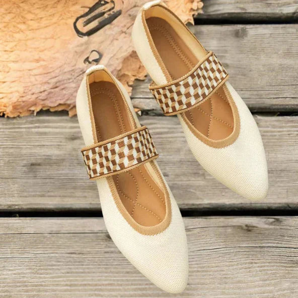 Damen Oktoberfest Dirndl Ballerinas Riemchen | Trachten