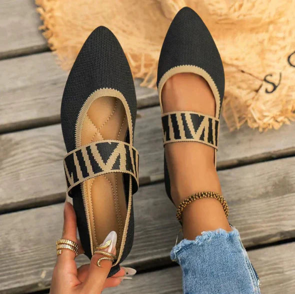Damen Oktoberfest Dirndl Ballerinas Riemchen | Trachten