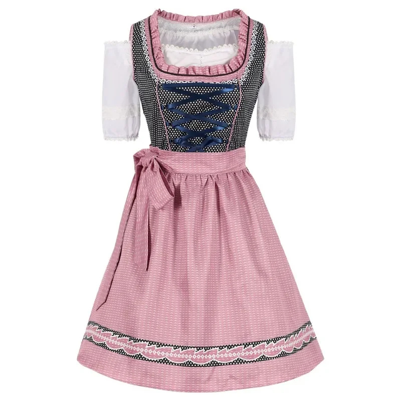Damen Oktoberfest Dirndl Mit Pünktchenmuster | Klassisch