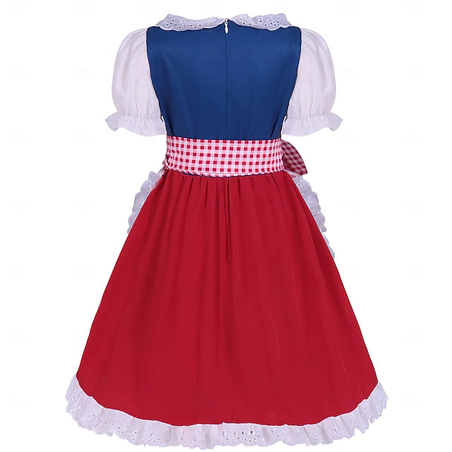 Damen Oktoberfest Dirndl Mit Schürze | Klassisch