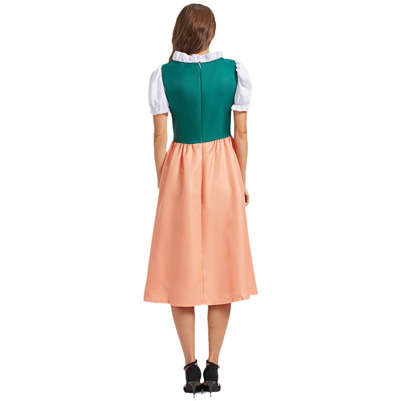 Damen Oktoberfest Dirndl Mit Stickerei Und Schnürung | Midi