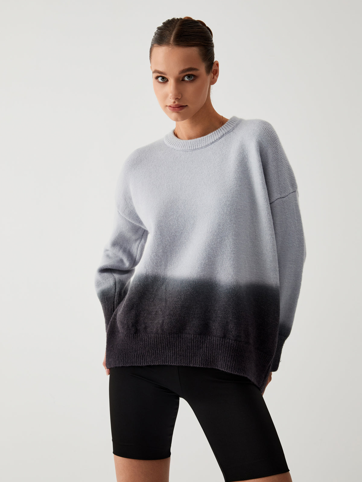 Damen Oversize Pullover Mit Rundhalsausschnitt | Strick
