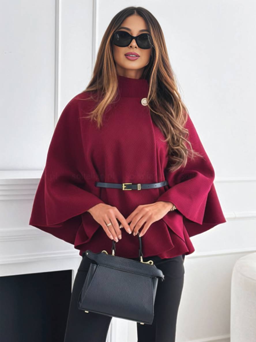 Damen Poncho Mit Fledermausärmeln | Winter