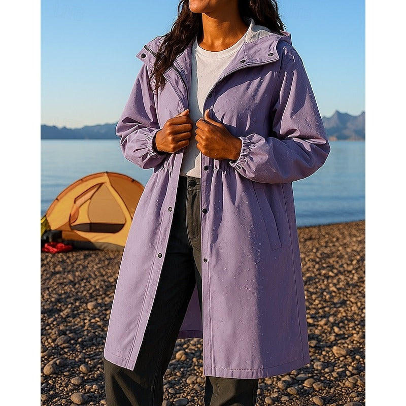 Damen Regenmantel Mit Kapuze | Übergangsjacke