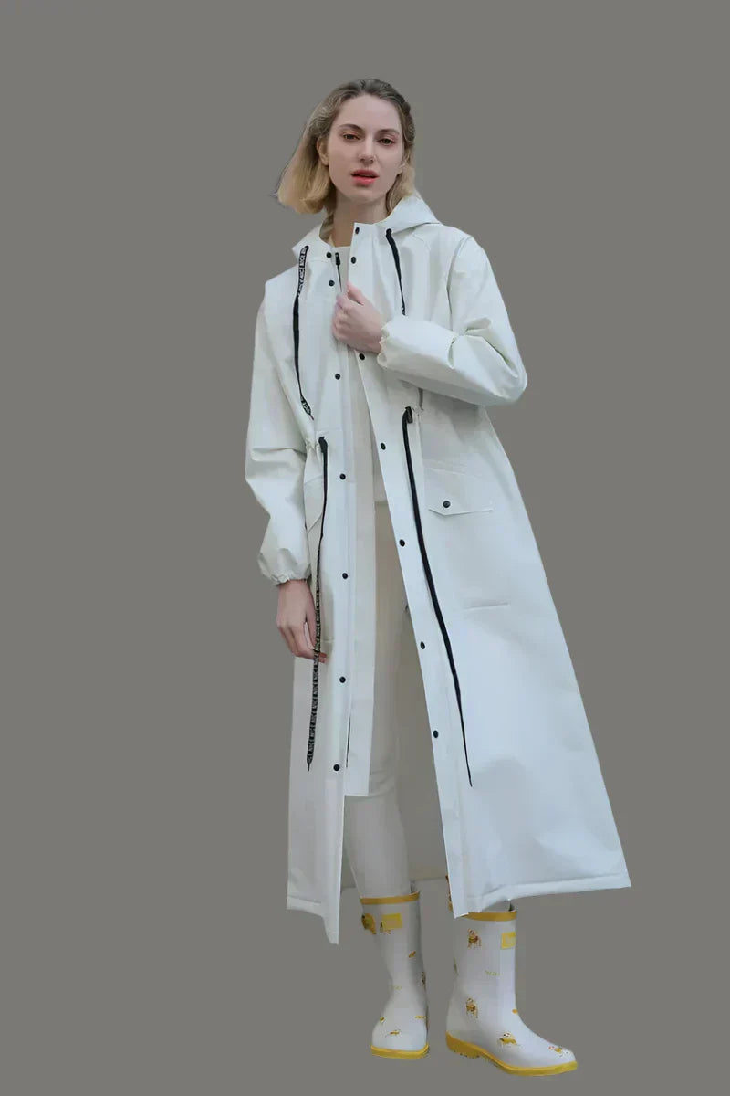 Damen Regenmantel Outdoor Mit Taschen | Funktion