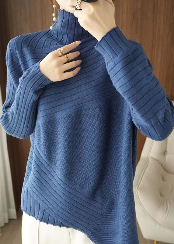 Damen Rollkragenpullover Asymmetrisch | Strick