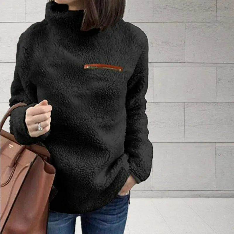 Damen Rollkragenpullover Mit Langarm | Warm