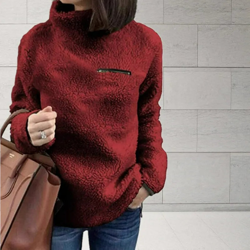 Damen Rollkragenpullover Mit Langarm | Warm