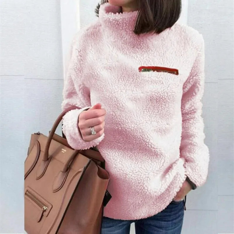 Damen Rollkragenpullover Mit Langarm | Warm