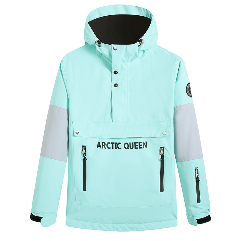 Damen Ski Jacke Mit Kapuze Und Reißverschluss Tasche | Winter