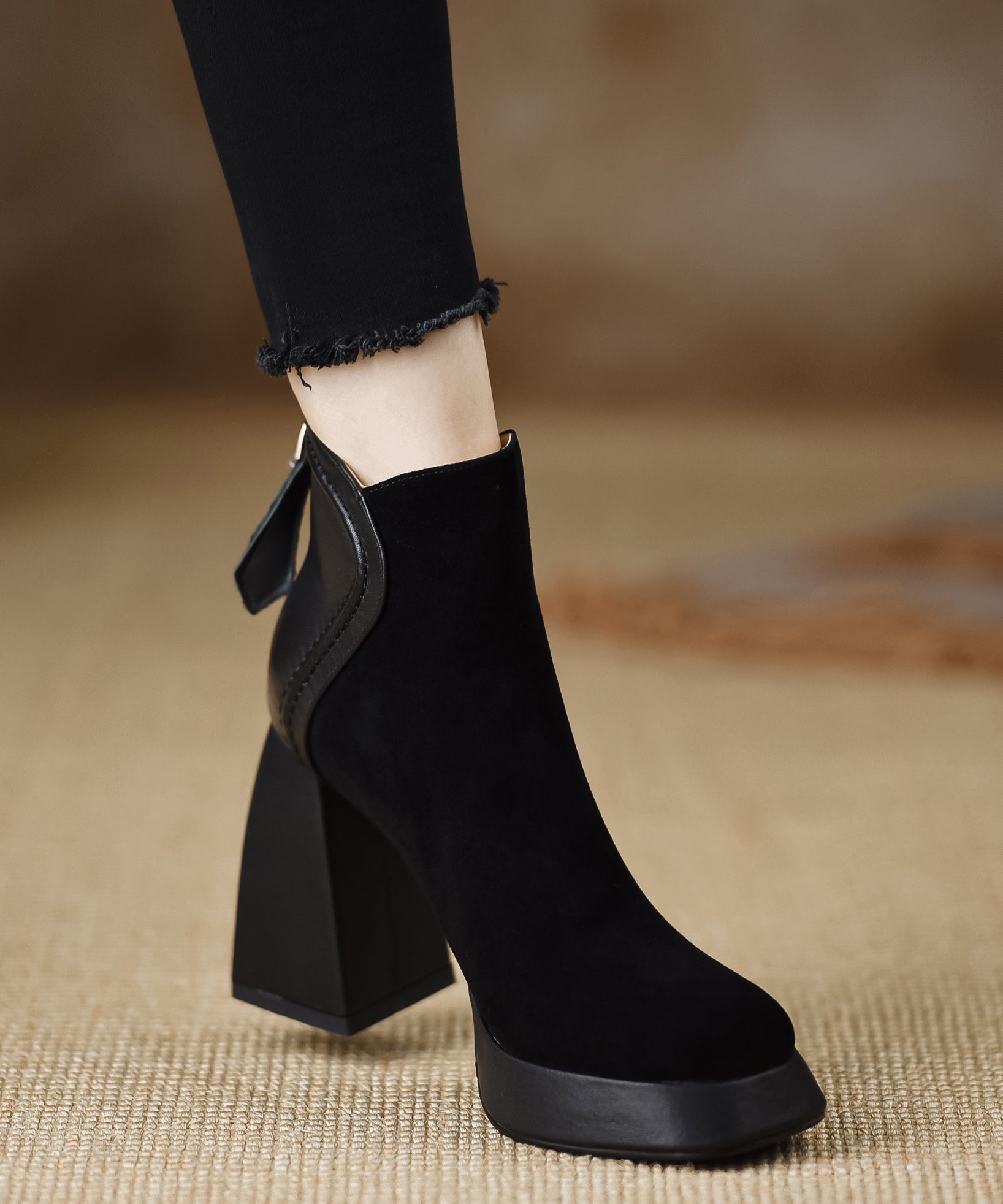 Damen Stiefeletten Mit Plateau | Blockabsatz
