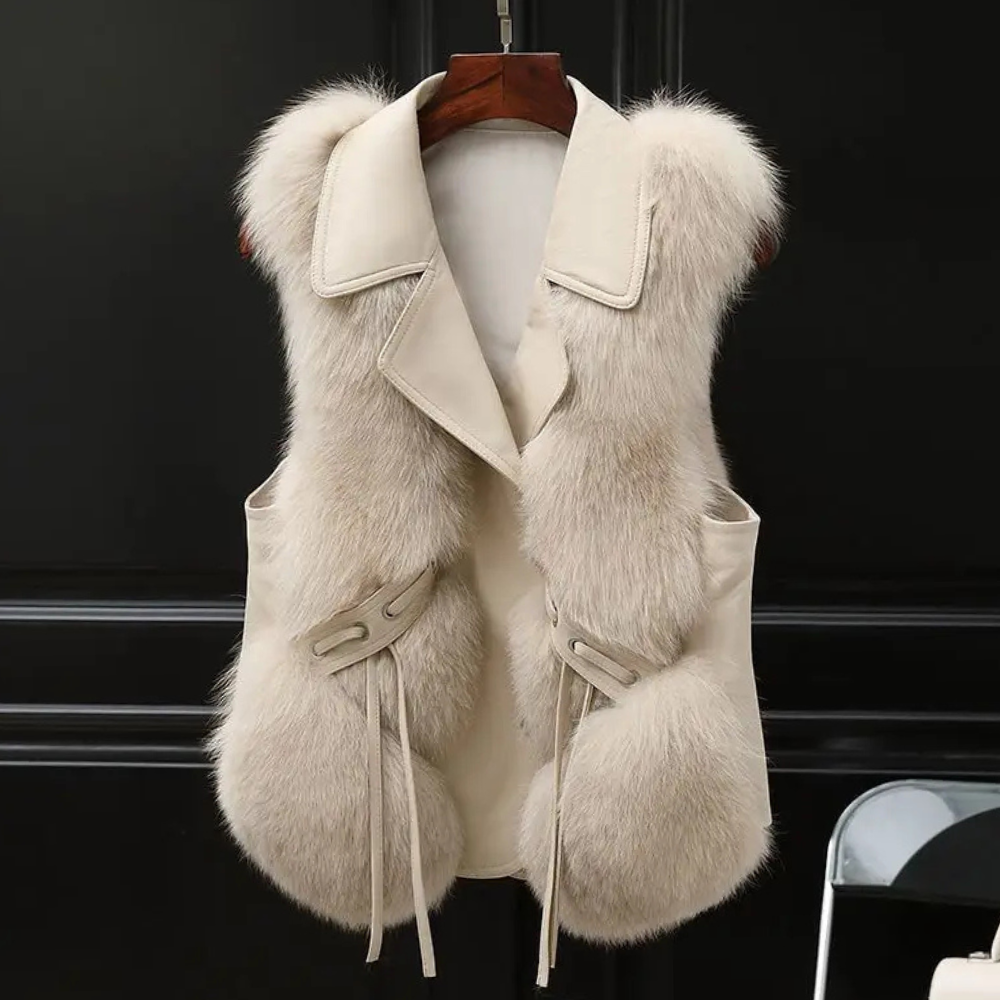 Damen Weste Mit Kragen Und Warmem Design | Elegant