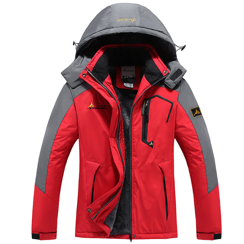 Damen Winter Skijacke Mit Kapuze | Zweifarbig