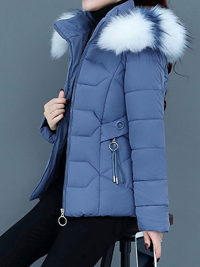 Damen Winterjacke Mit Kapuze | Warm Kurz