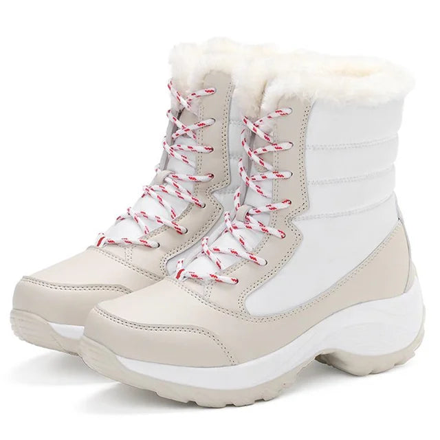 Damen Winterschuhe Gefüttert Mit Schnürung