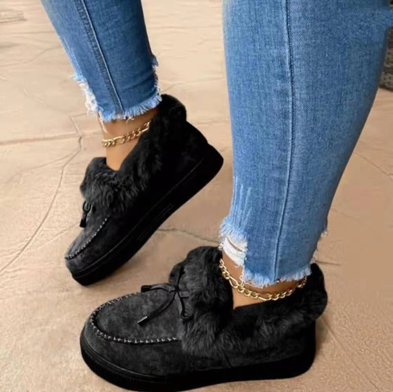 Damen Winterschuhe Mit Schleife Und Gefüttertem Rand | Winter