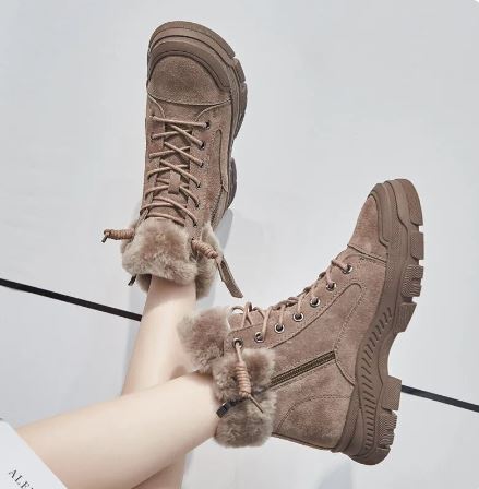 Damen Winterschuhe Mit Schnürung Und Reißverschluss | Winter