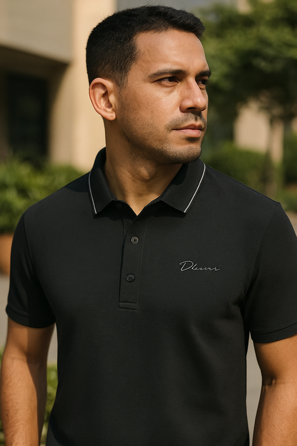 David - Polo-Shirt mit Kontrastkragen und Knopfleiste für Freizeit