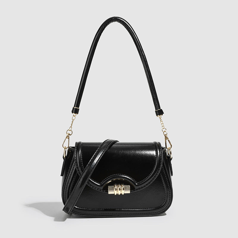 Elegante Damen Baguette Handtasche Mit Taschengurt | Klein