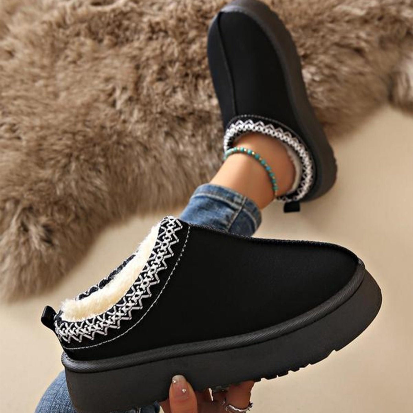 Gefütterte Damen Schneestiefel | Winter