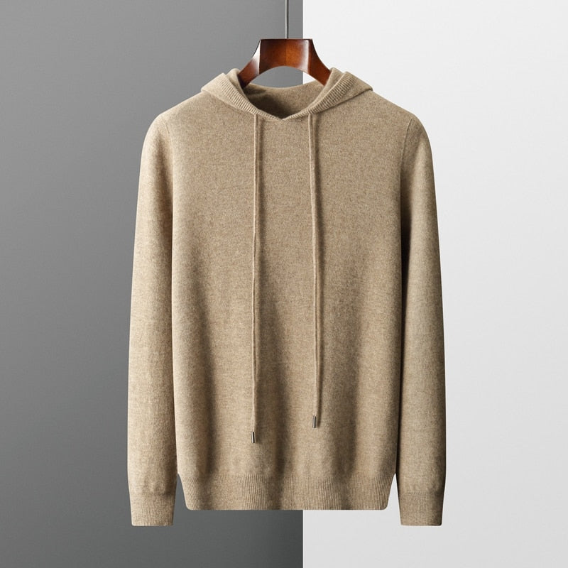 Herren Kapuzen Hoodie Aus Strick | Warm
