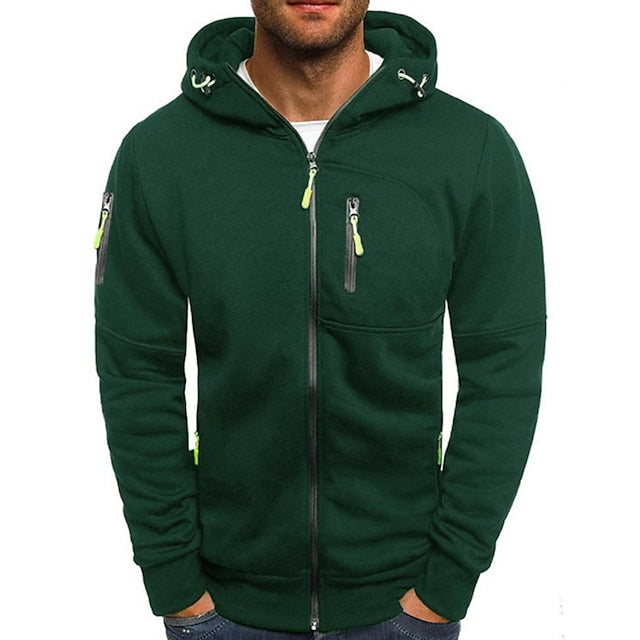 Herren Kapuzen Hoodie Mit Reißverschluss | Sportlich