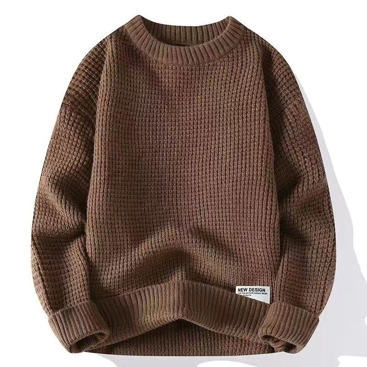 Herren Oversize Pullover Mit Waffelmuster | Strick
