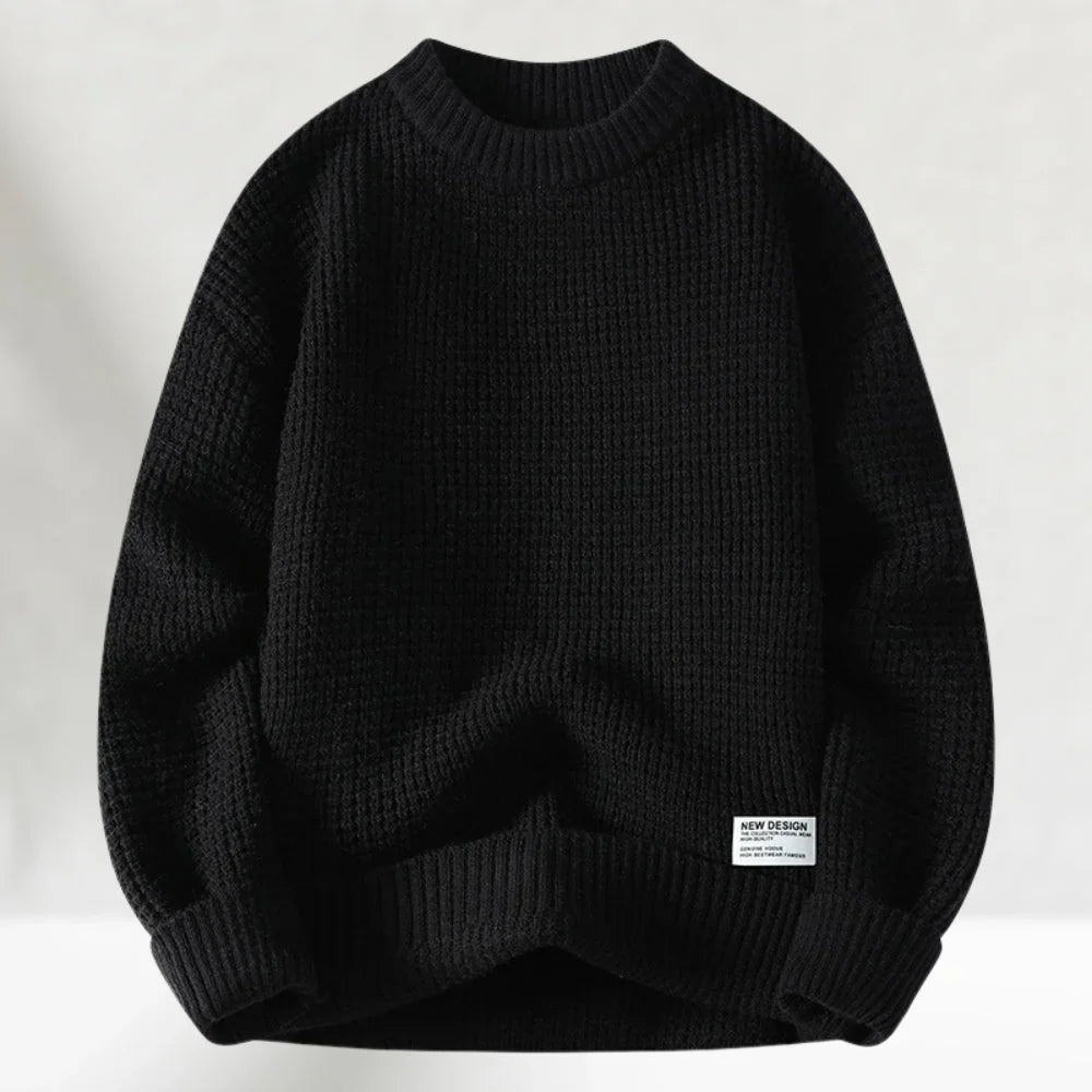Herren Oversize Pullover Mit Waffelmuster | Strick
