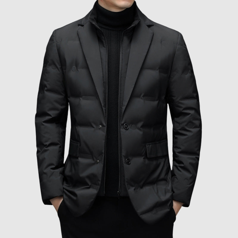 Herren Pufferjacke Mit Reverskragen | Stepp