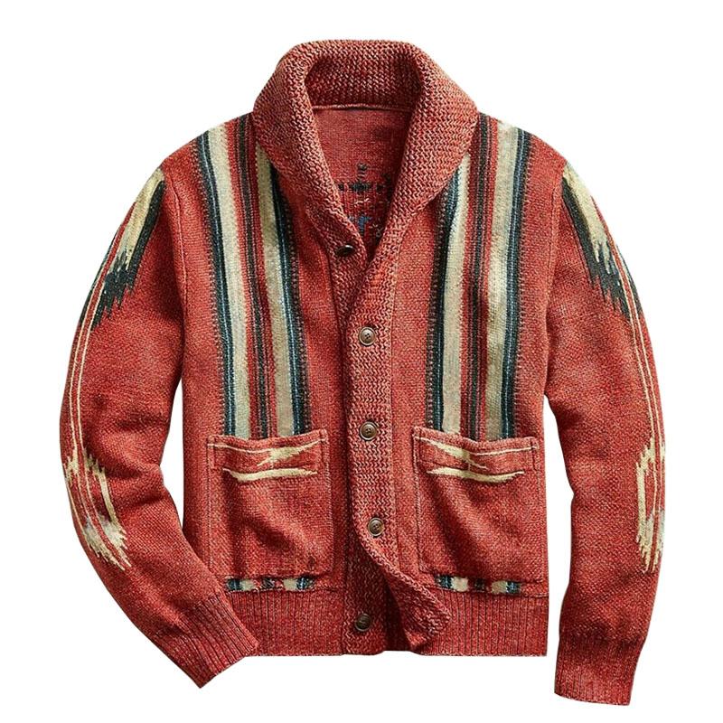 Herren Strickjacke Mit Muster | Vintage