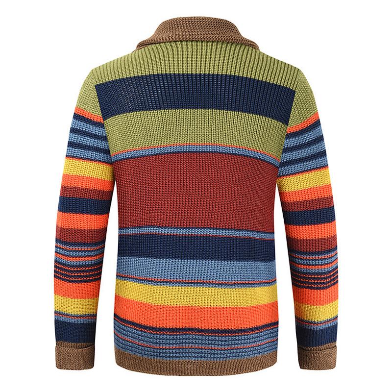 Herren Strickjacke Mit Streifen | Strick