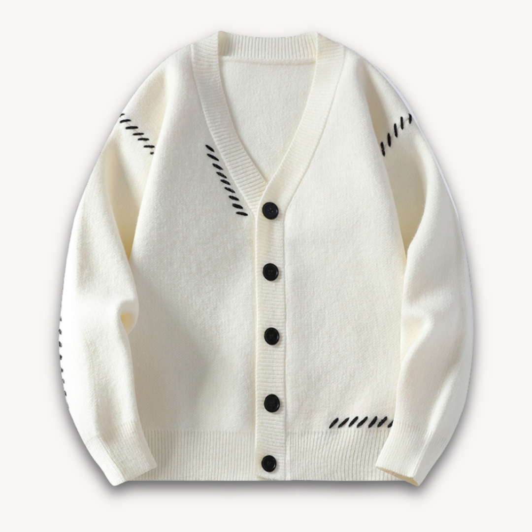Herren Strickjacke Oversize Mit Knöpfen | Strick
