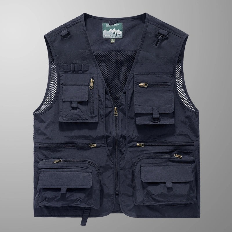 Herren Weste Mit Mehreren Taschen Und Mesh-Rücken | Outdoor