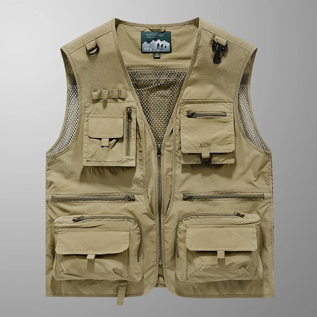 Herren Weste Mit Mehreren Taschen Und Mesh-Rücken | Outdoor