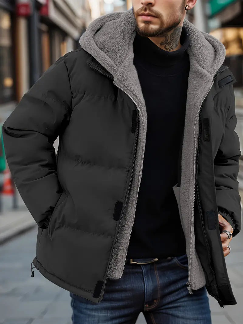 Herren Winterjacke Mit Kapuze & Fleece | Warm