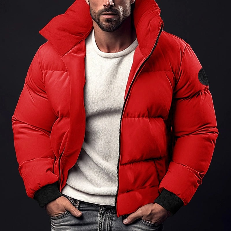 Herren Winterjacke Stepp Mit Hohem Kragen | Leicht