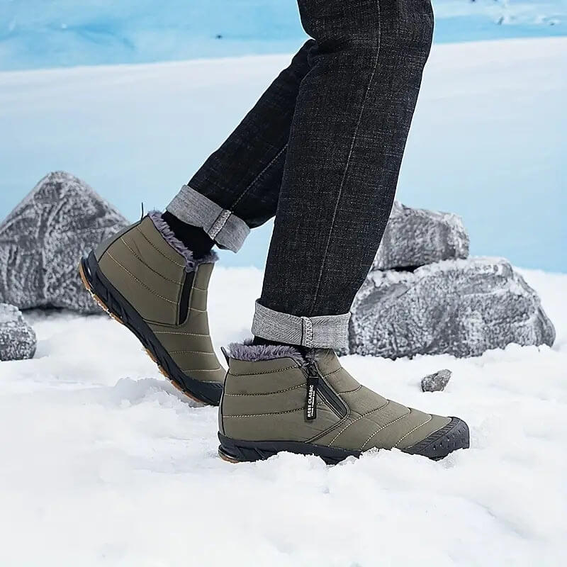 Herren Winterschuhe Gefüttert Mit Reißverschluss