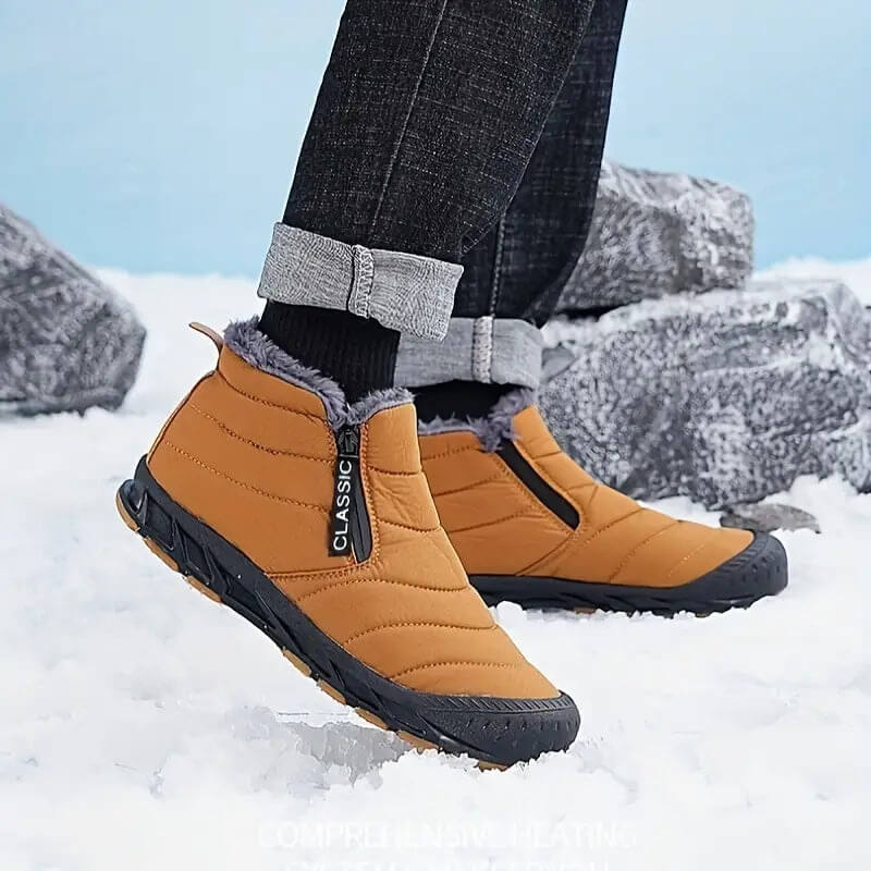 Herren Winterschuhe Gefüttert Mit Reißverschluss